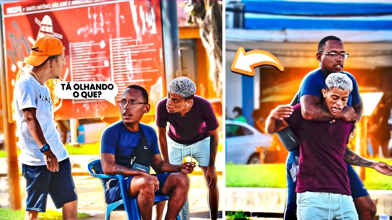 ENCARANDO ESTRANHOS DOSE DUPLA - pegadinha