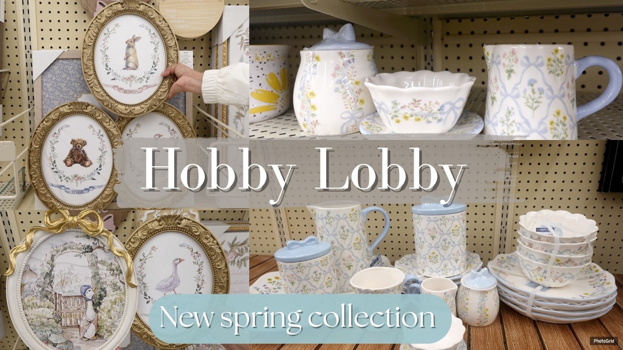 Hermosa decoracion para primavera y pascua en Hobby Lobby | 2026 |