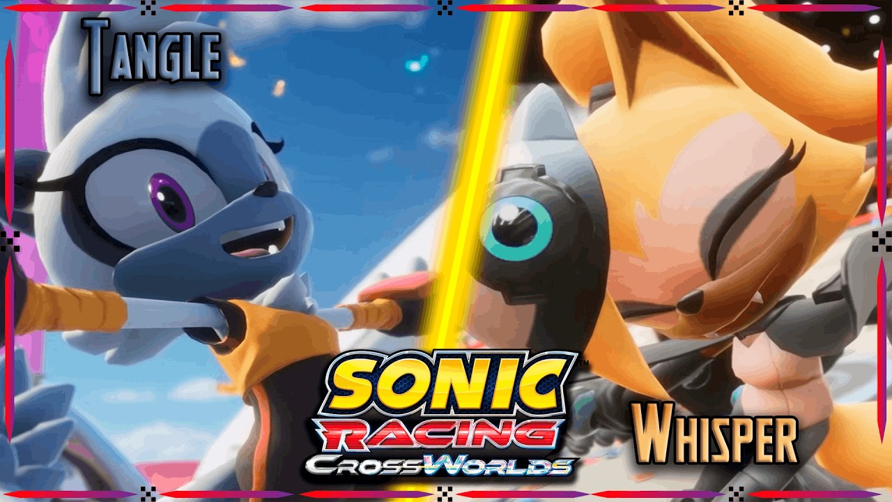 ELAS CHEGARAM! Jogando com a Tangle e Whisper no Sonic Racing Crossworlds