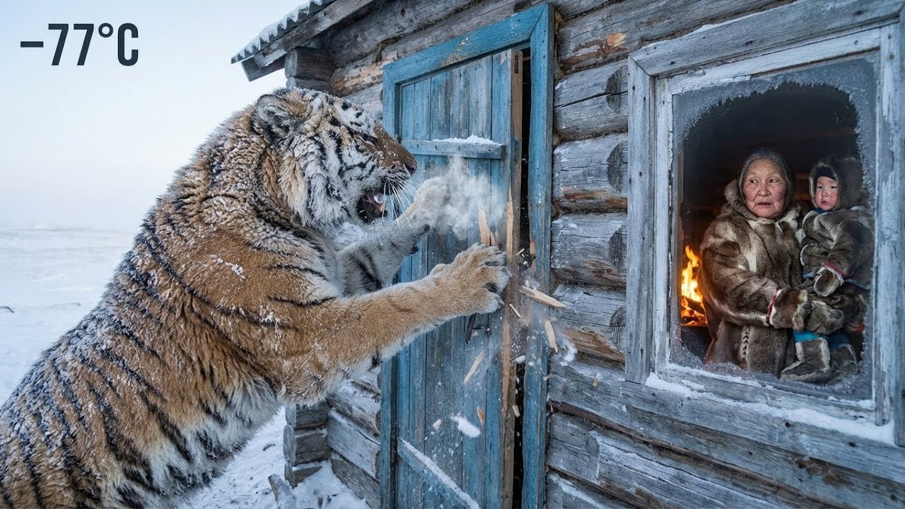 Survival at -77°C | 93 Year Old Widow and Grandchild Defend from Syberian Tiger