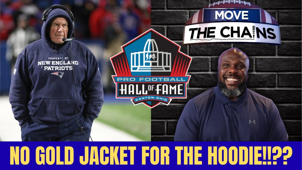 NO JACKET FOR THE HOODIE!  #movethechains #nfl #billbelichick