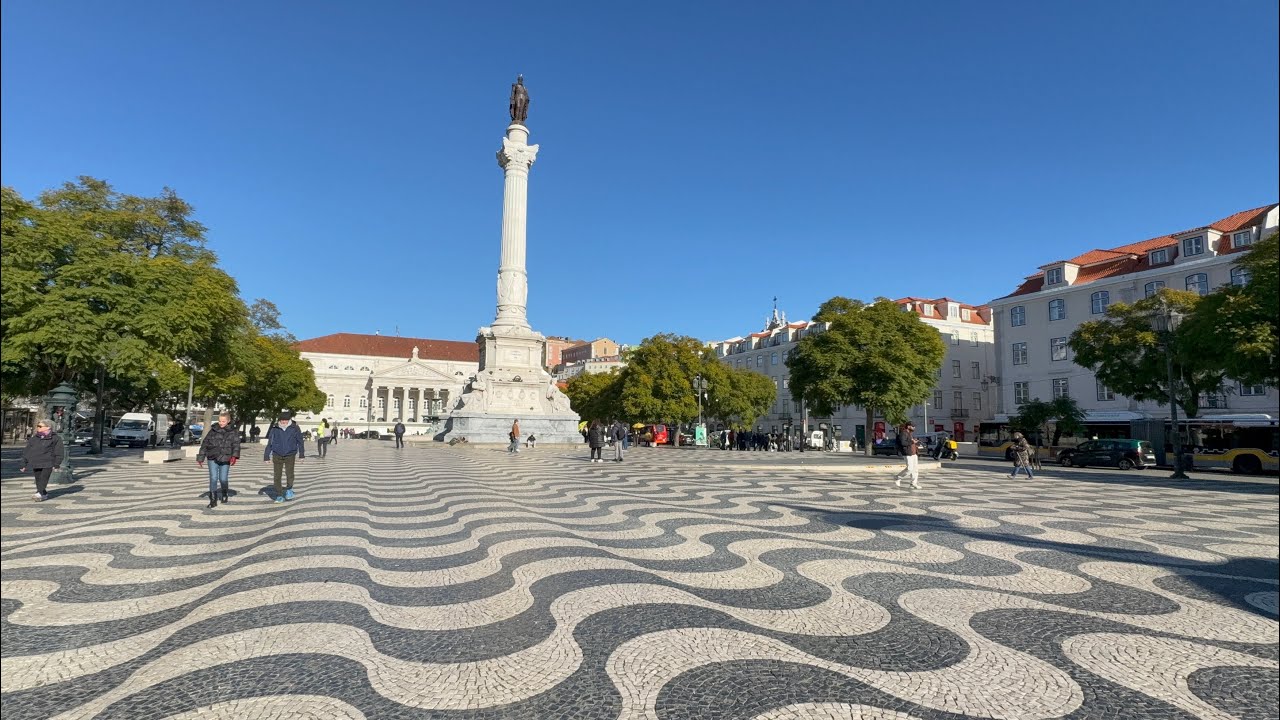 Portugal 108 Lisbon - City Centre Walking｜R.Dom Duarte｜Praça da Figueira｜R.do Amparo｜Praça Dom Pedr…