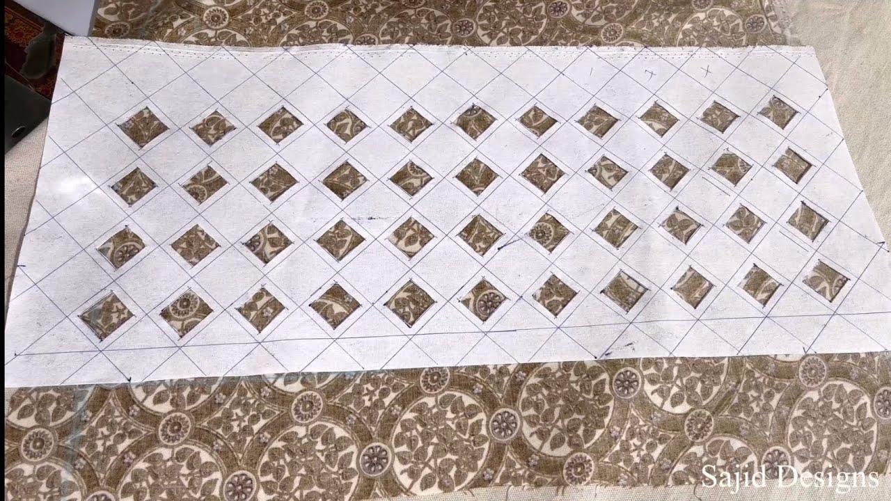Suit Ke daman(palla) ka design Cutting And Stitching