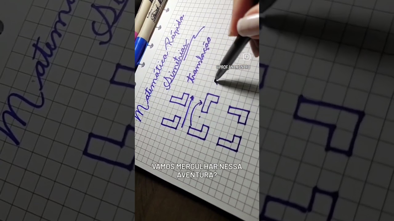 SIMETRIA DE TRANSLA&Ccedil;&Atilde;O, ROTA&Ccedil;&Atilde;O E REFLEX&Atilde;O - DESCOMPLICANDO A MATEM&Aacute;TICA