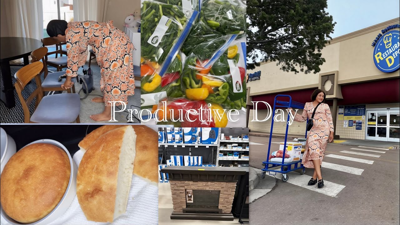 JOURN&Eacute;E PRODUCTIVE 💪 | PAIN MAISON 🍞 + AILES DE POULET 🍗 + M&Eacute;NAGE & D&Eacute;COUVERTE MAGASIN GROSSISTE 🛒🔥 