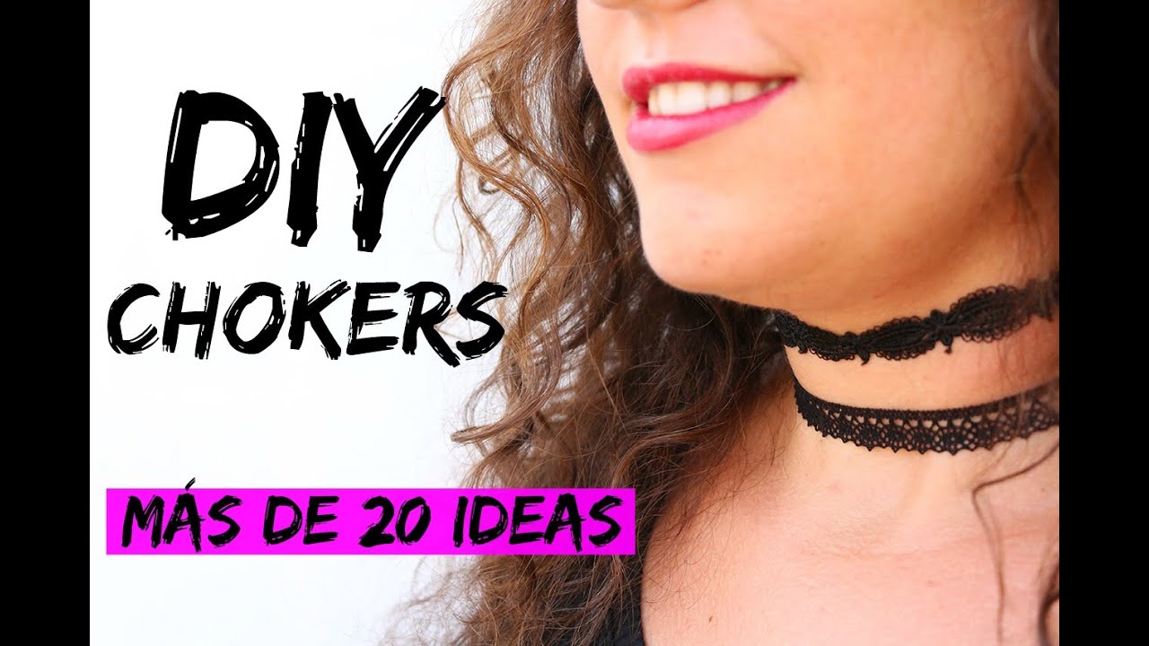 Cómo hacer CHOKERS | ❤¡¡MÁS DE 20 DISEÑOS!!❤