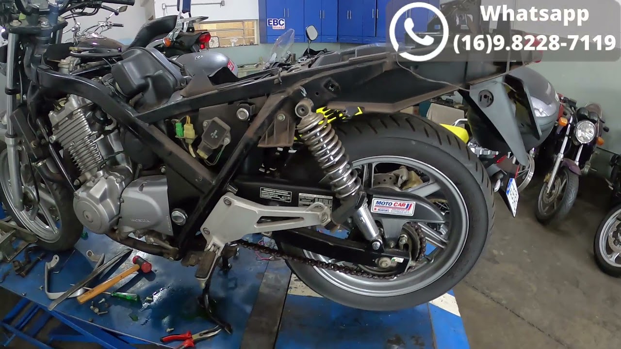 CB 500 ano 1999 parada a 17 anos toda desmontada para revisão