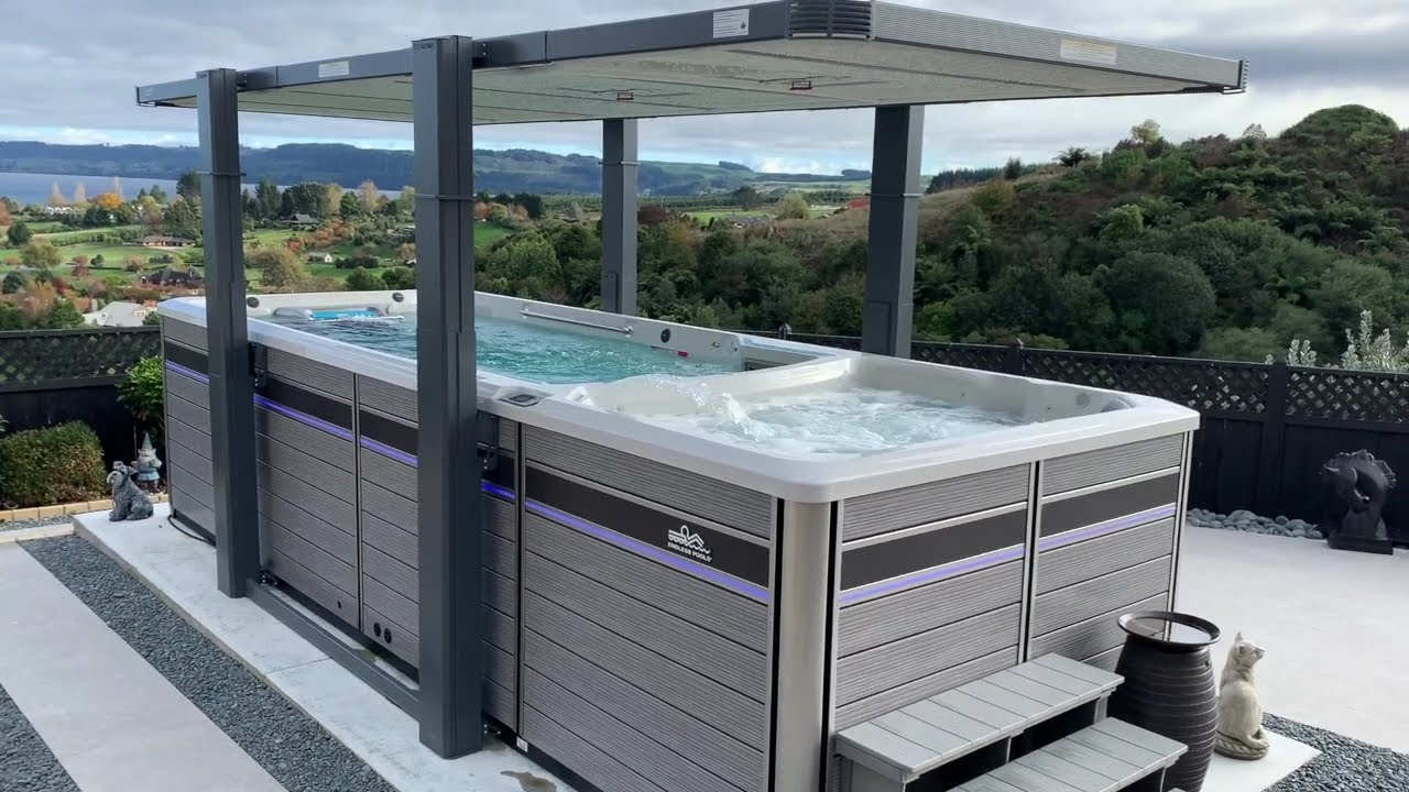 Covana Legend fitted to the E2000 Dual Zone Swim spa from Endless Pools Tauranga NZ