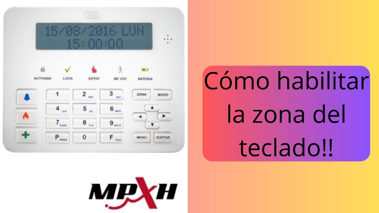 Cómo habilitar la zona del teclado numérico.
