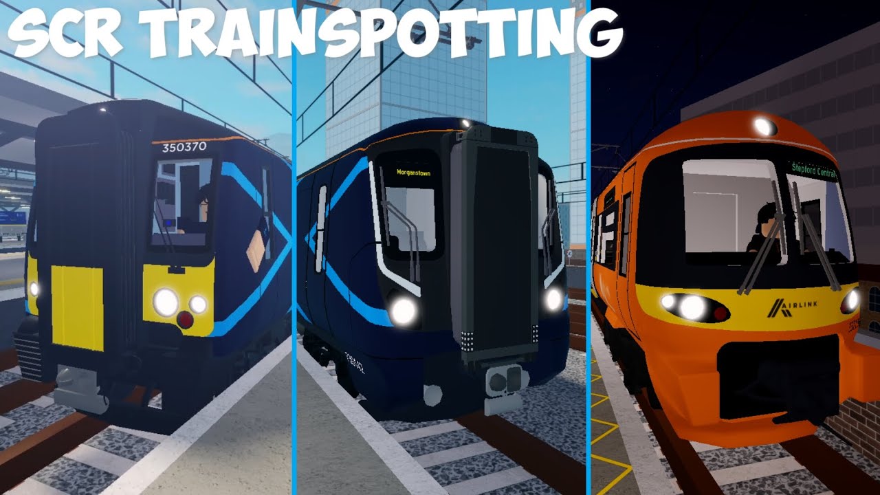 Trains At Stepford East - SCR Trainspotting - Roblox Stepford County Railway