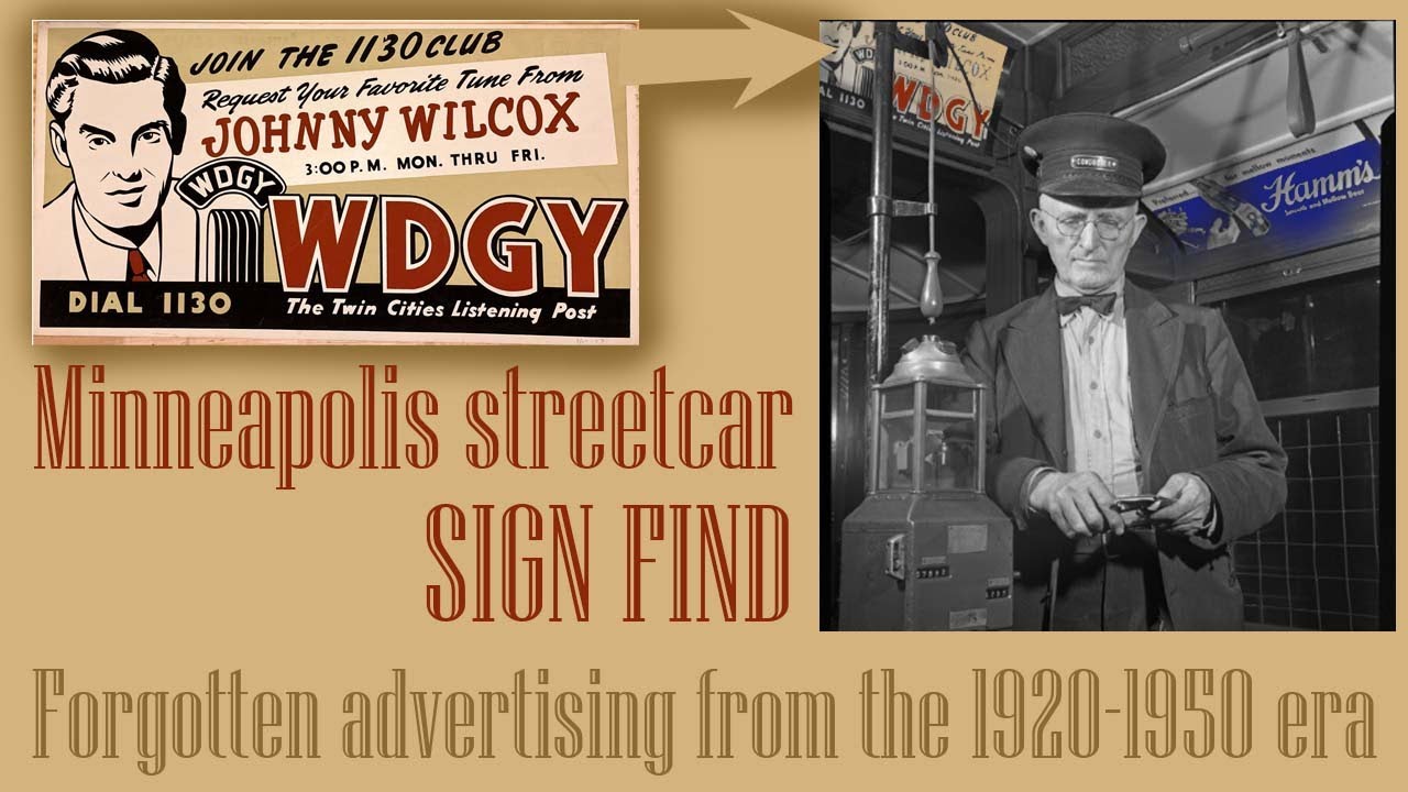 1920’s-50’s streetcar/bus advertising find-Hamm’s, Gluek’s and Minnesota signage
