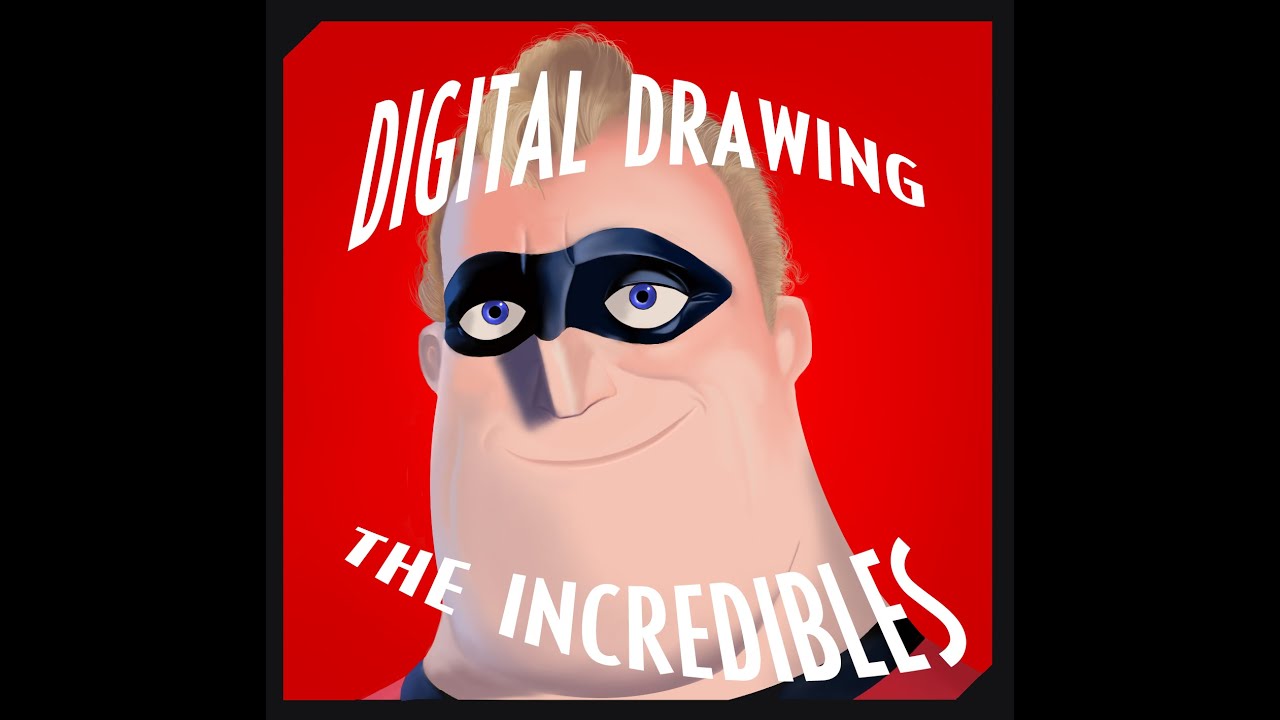 Digital drawing Mr. Incredible