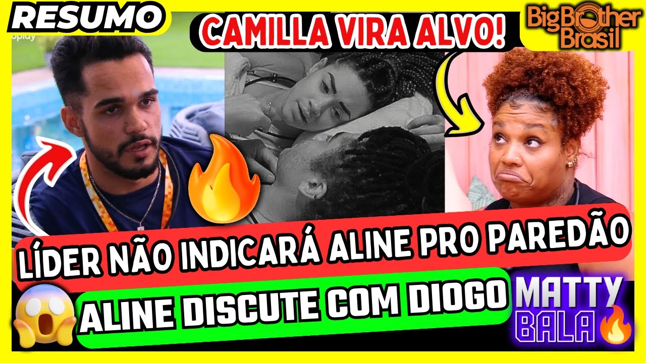 🟡 RESUMO DA MADRUGADA: DANI no PAREDÃO ? BRIGA entre ALINE e DIOGO na cama // BBB 25 #bbb #bbb25
