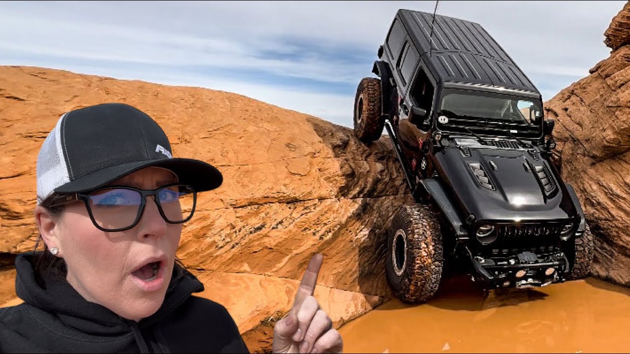 Spotting $100k Jeep With First Time Driver Up 8 Rated Trail!