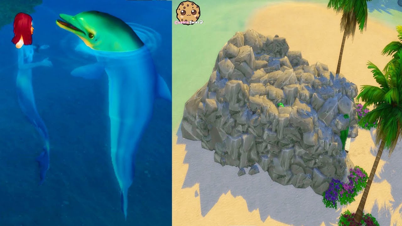 Secret Mermaid House + Nursery !! Island Living Sims 4 Ocean Life Video