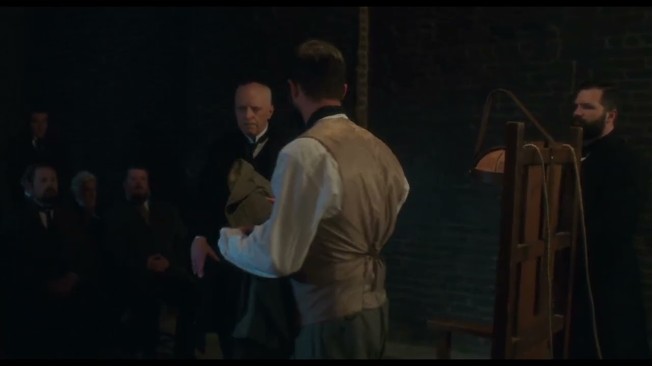 Tom Farrell with Blake DeLong in 'Tesla' (2020)