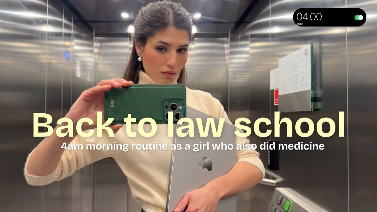 back to law school 🖋️ 4am morning routine as a girl who also did medicine