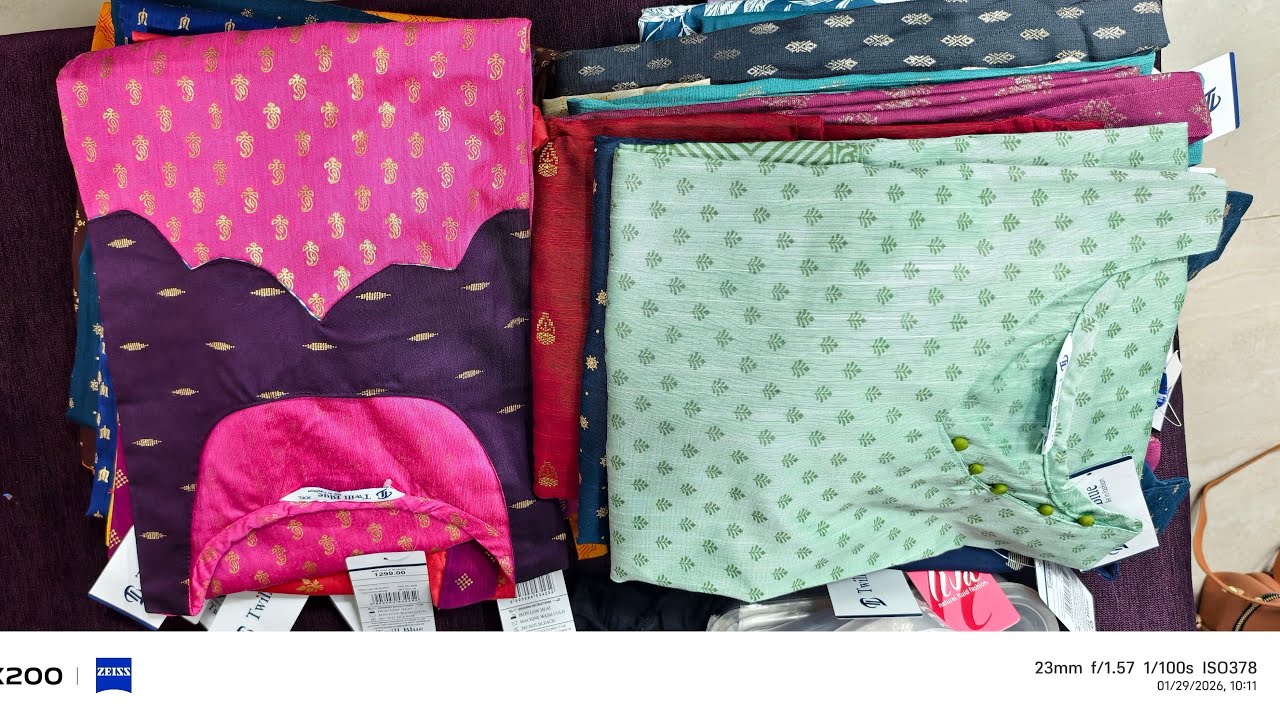 2 way boutique is live🔴! chettinad cotton, Tussar and Rawsilk chudi collection order no 9025956417