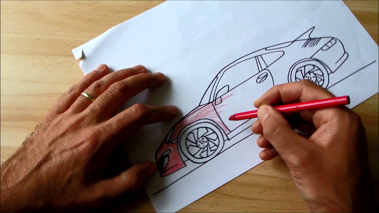How to Draw Porsche 911 (for Kids)