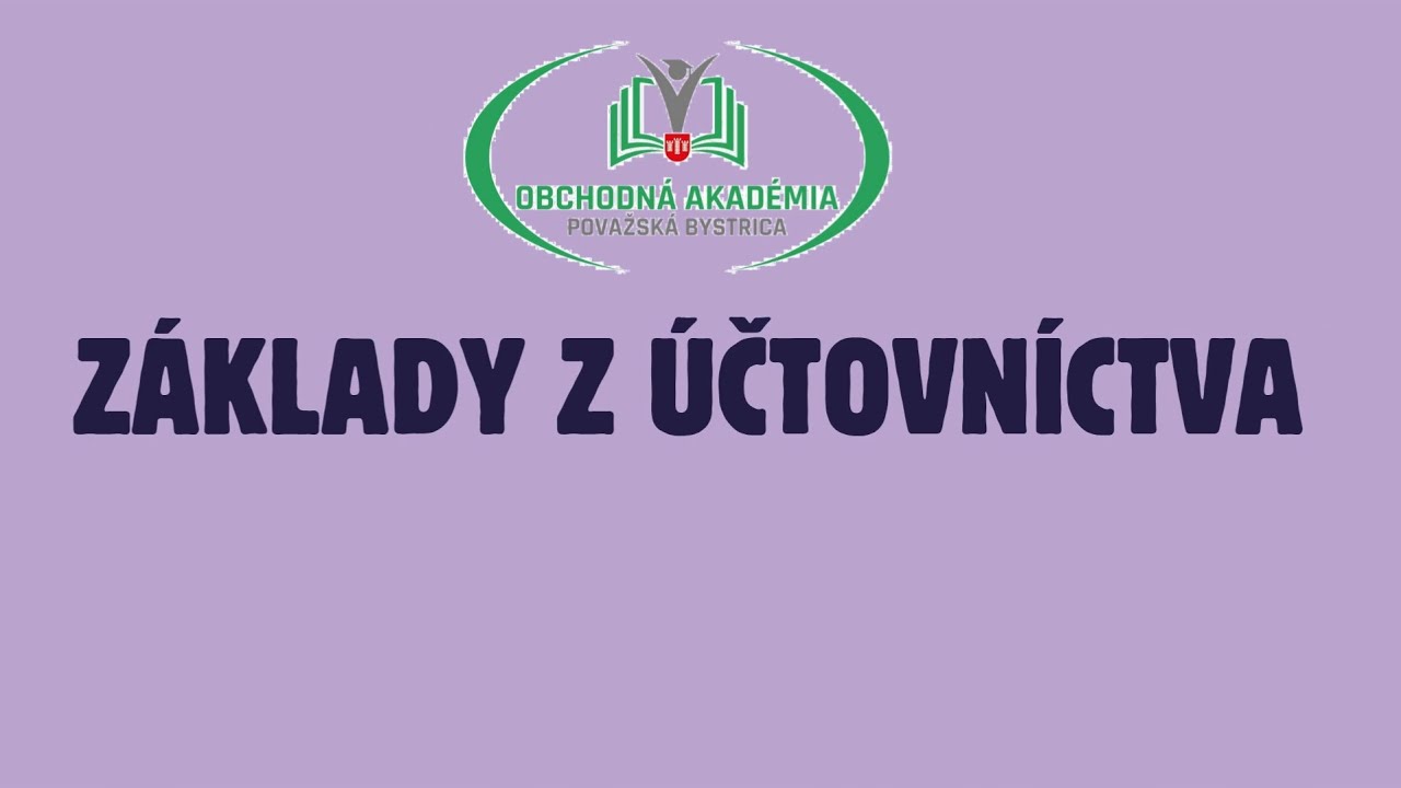 Základy účtovníctva