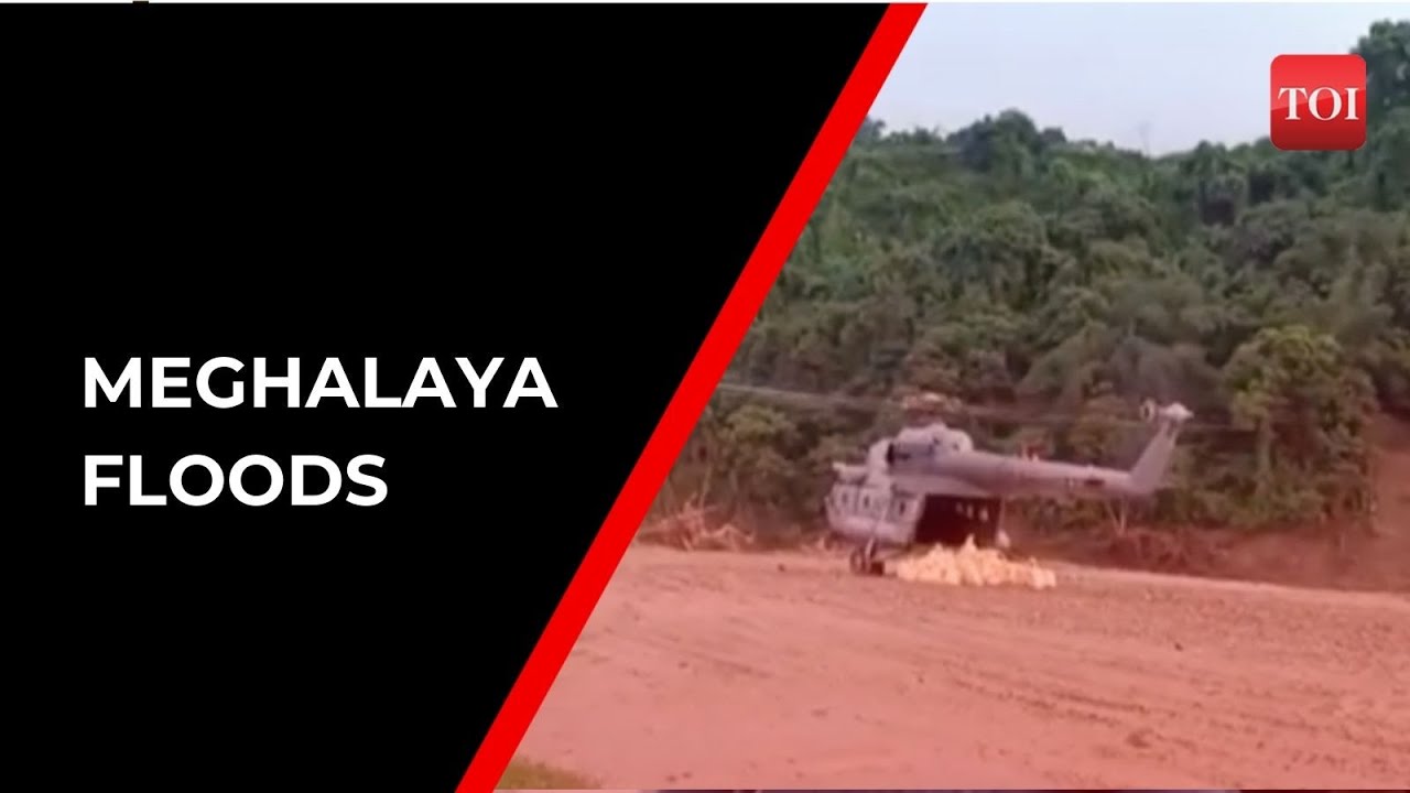 IAF airlifts 3840 kg of relief material for flood-hit Meghalaya