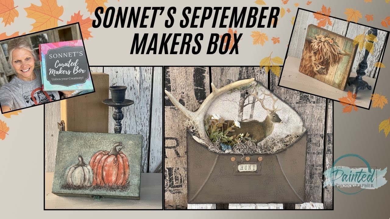 Thrift Haul using Sonnet's Garden Blooms September Makers Box