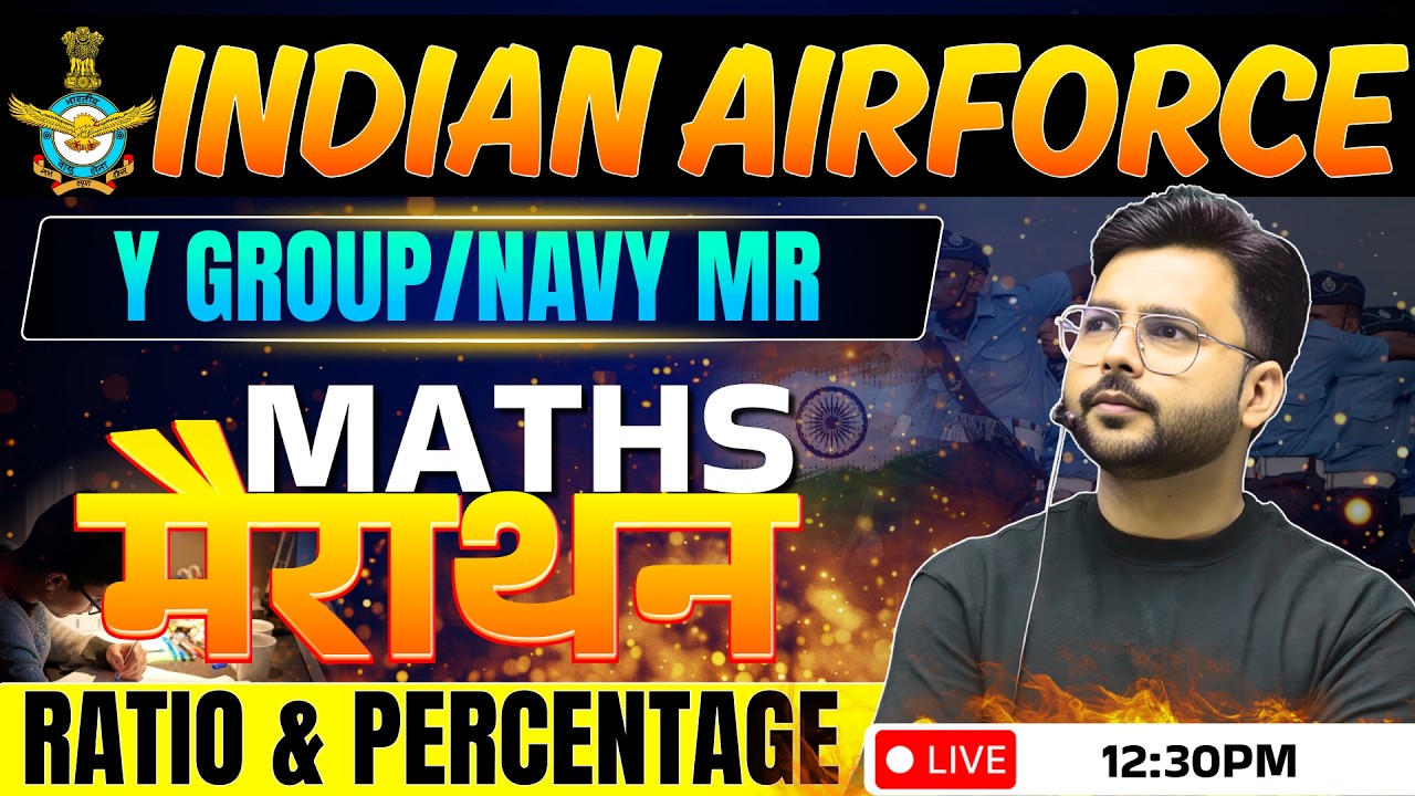 Airforce Y & Navy MR Math Marathon | Maths For Airforce y Group | Navy MR Math Practice