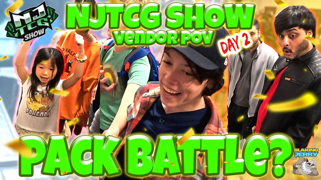 Pokemon Vendor POV NJ TCG Show Day 2 | Pack Battles #Wholesome Vibes