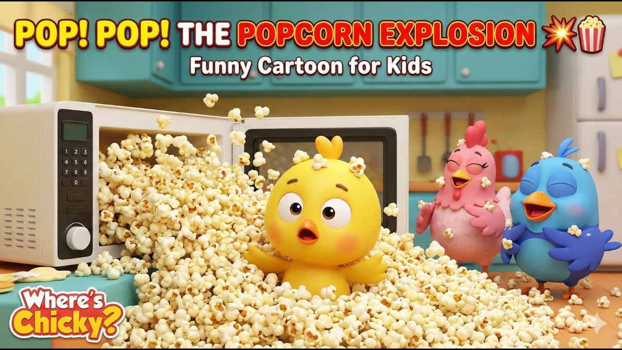 Pop! Pop! The Popcorn Explosion 💥🍿 | Where's Chicky? | Funny Cartoon for Kids