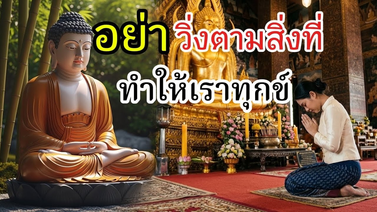 สิ่งที่คุณกำลังไล่ตามนั้นอาจไม่ได้ทำให้คุณมีความสุข#ใจสงบเพราะพบธรรม#ธรรมะสอนใจ#รักษาใจด้วยธรรมะ