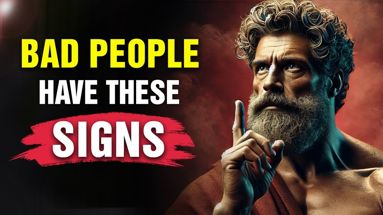 BE AWARE! 10 EVIDENT Signs that there is an EVIL Person Next to You | Stoic Philosophy