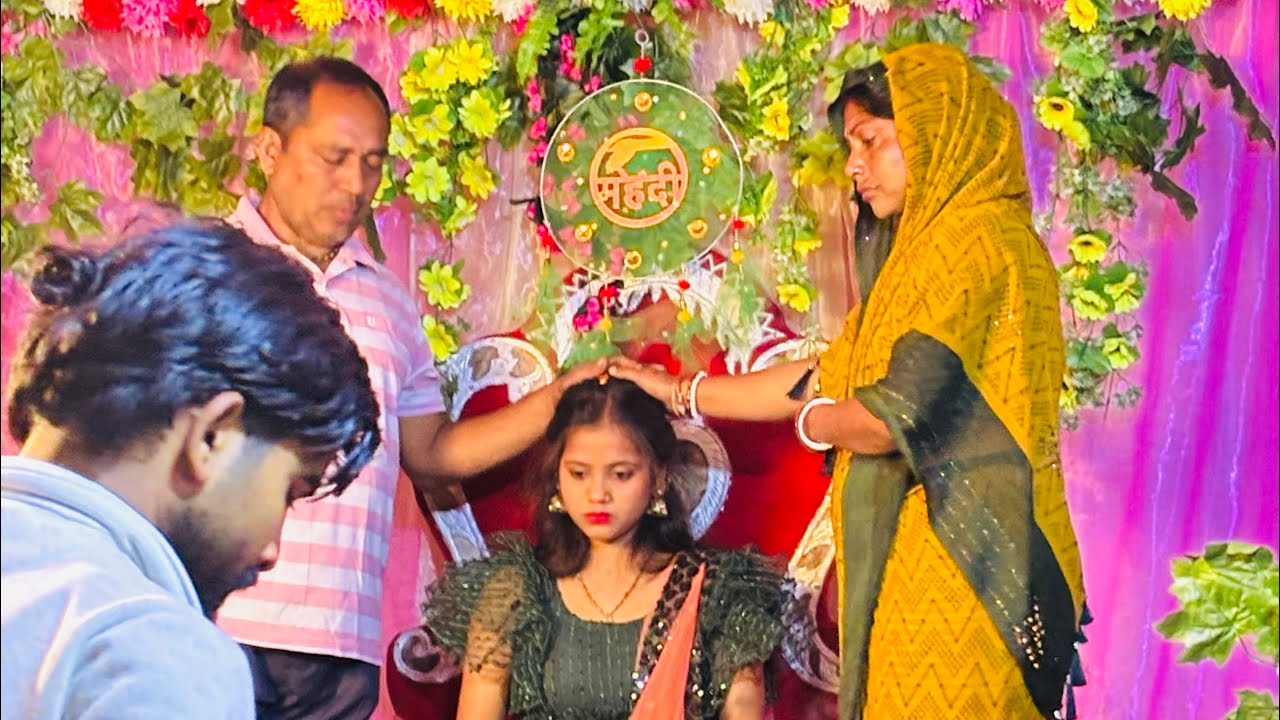 Didi ki mehndi ceremony ❤️| Nikku Biswas