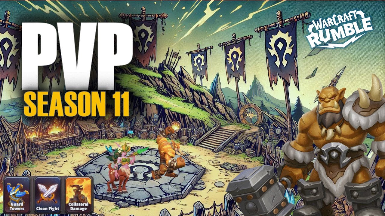 [PVP - SEASON 11] - Orgrim Doomhammer [S11-W5 ] - Warcraft Rumble [Swole Troll + Dryad]