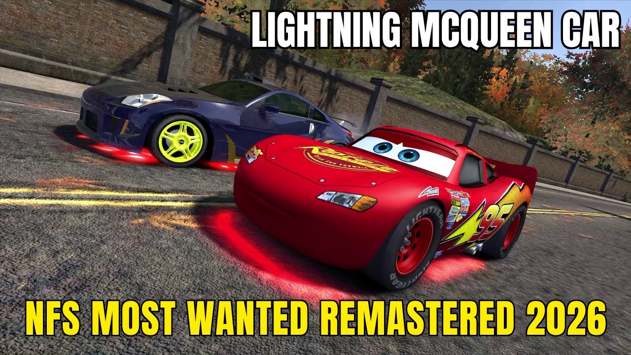 NFS Most Wanted Remastered MOD 2026 | Lightning McQueen Car Gameplay & Race