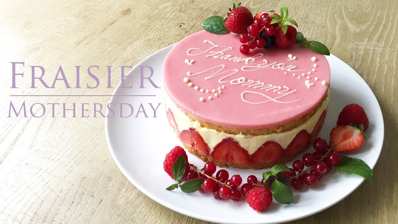 ✴︎母の日に！苺のケーキの作り方Fraisier✴︎ベルギーより＃03