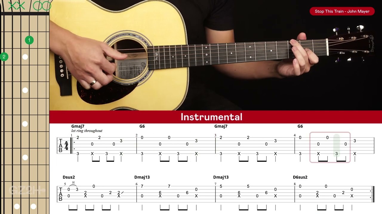 Stop This Train Guitar Cover John Mayer 🎸|Tabs + Chords|
