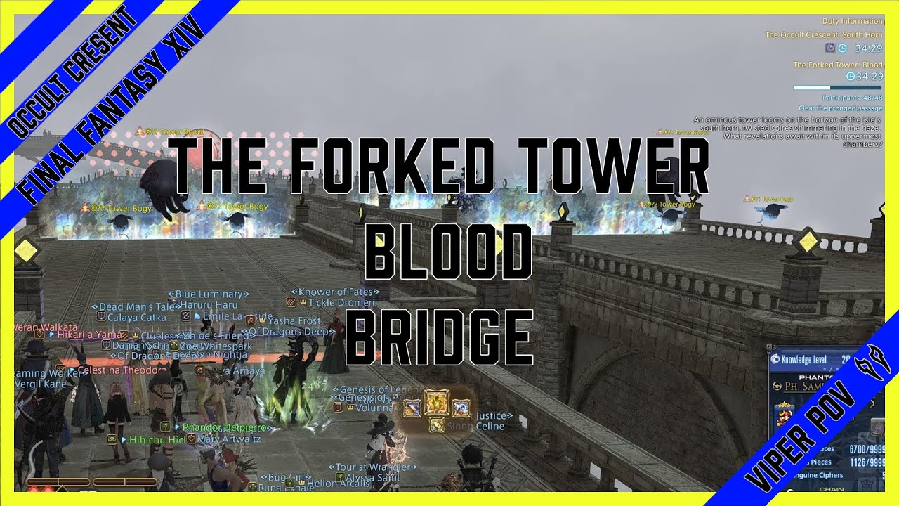 Final Fantasy XIV | The Forked Tower: Blood [Bridge Encounter] [Viper POV]