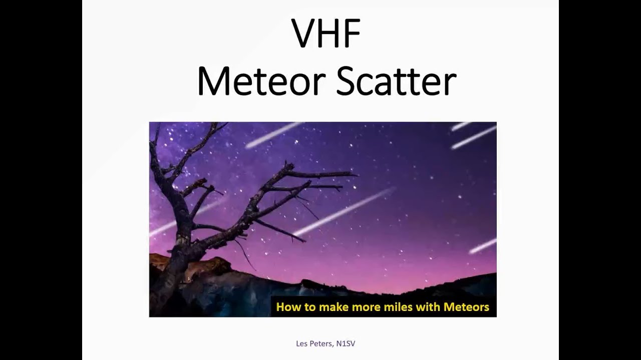 Meteor Scatter! NVARC Presentation Feb 2022
