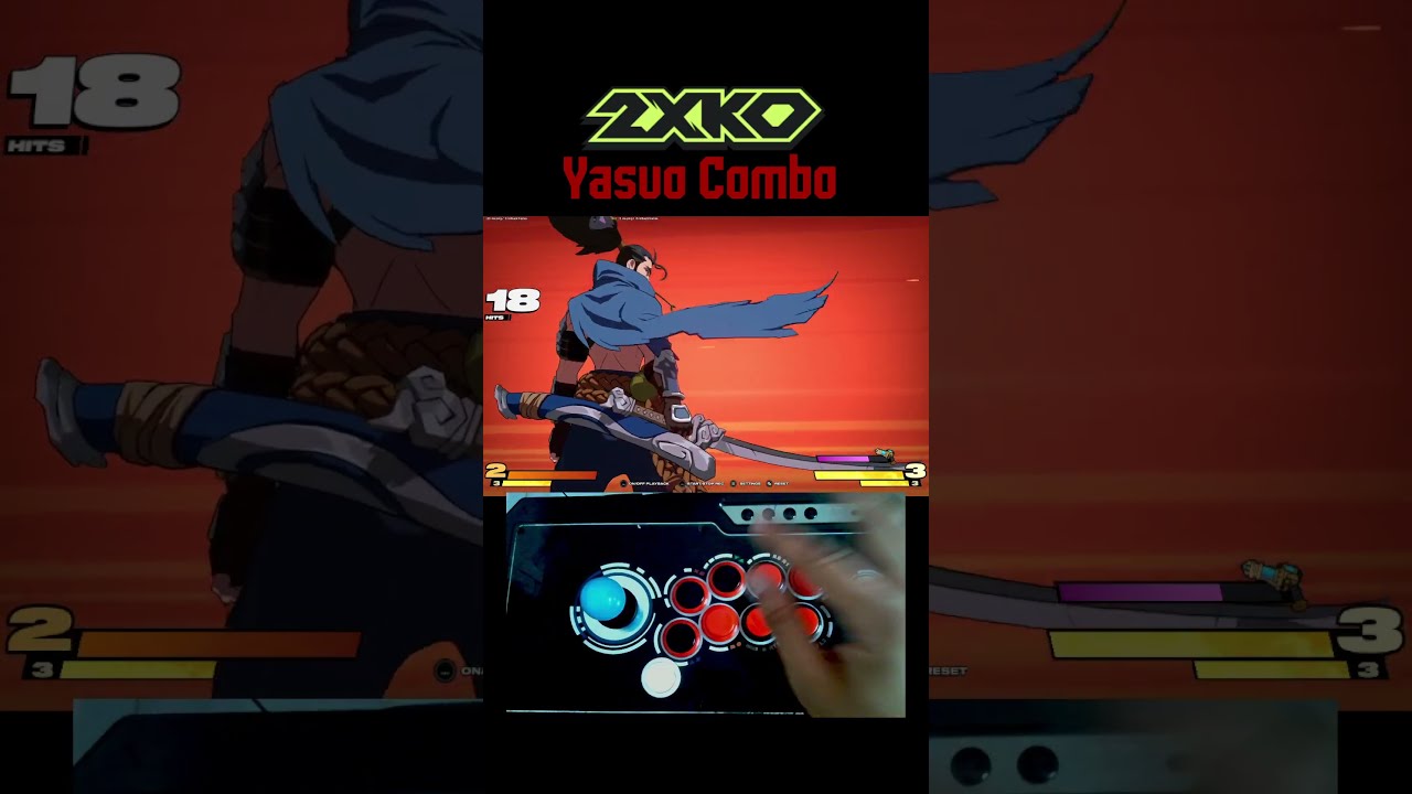 🔥Combo of YASUO 2XKO League of Legends Fight Project L
