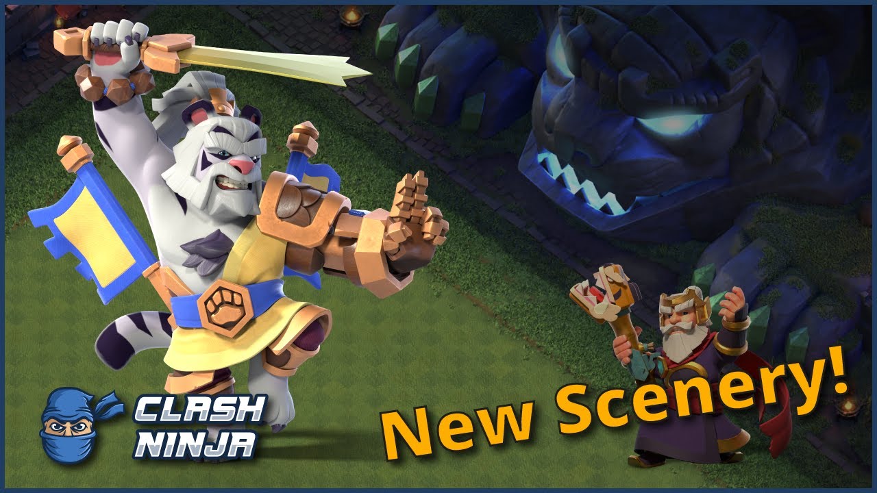 New Tiger Mountain Scenery, Lunar King Skin & Warrior Warden Skin | Clash of Clans