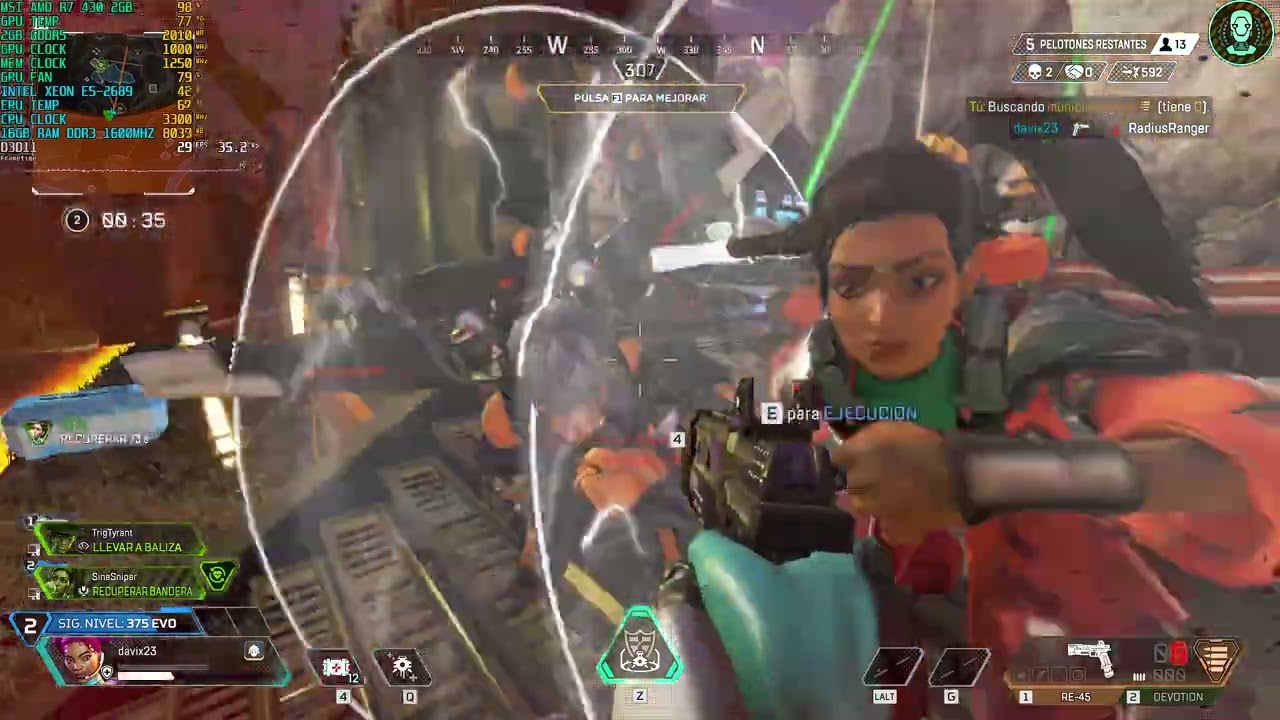 Apex Legends 1080P low E5-2689 R7 430 OC 2GB 128BITS