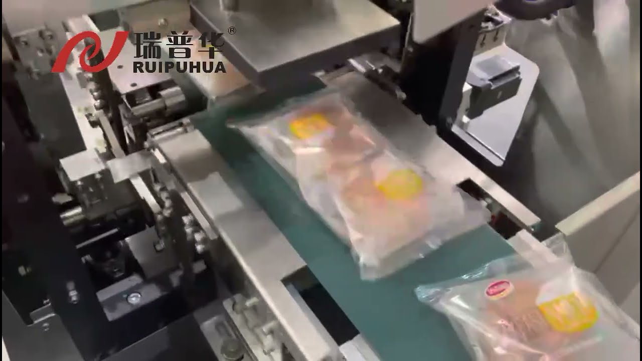 China Hamburger bread bun horizontal pillow flow packing machine