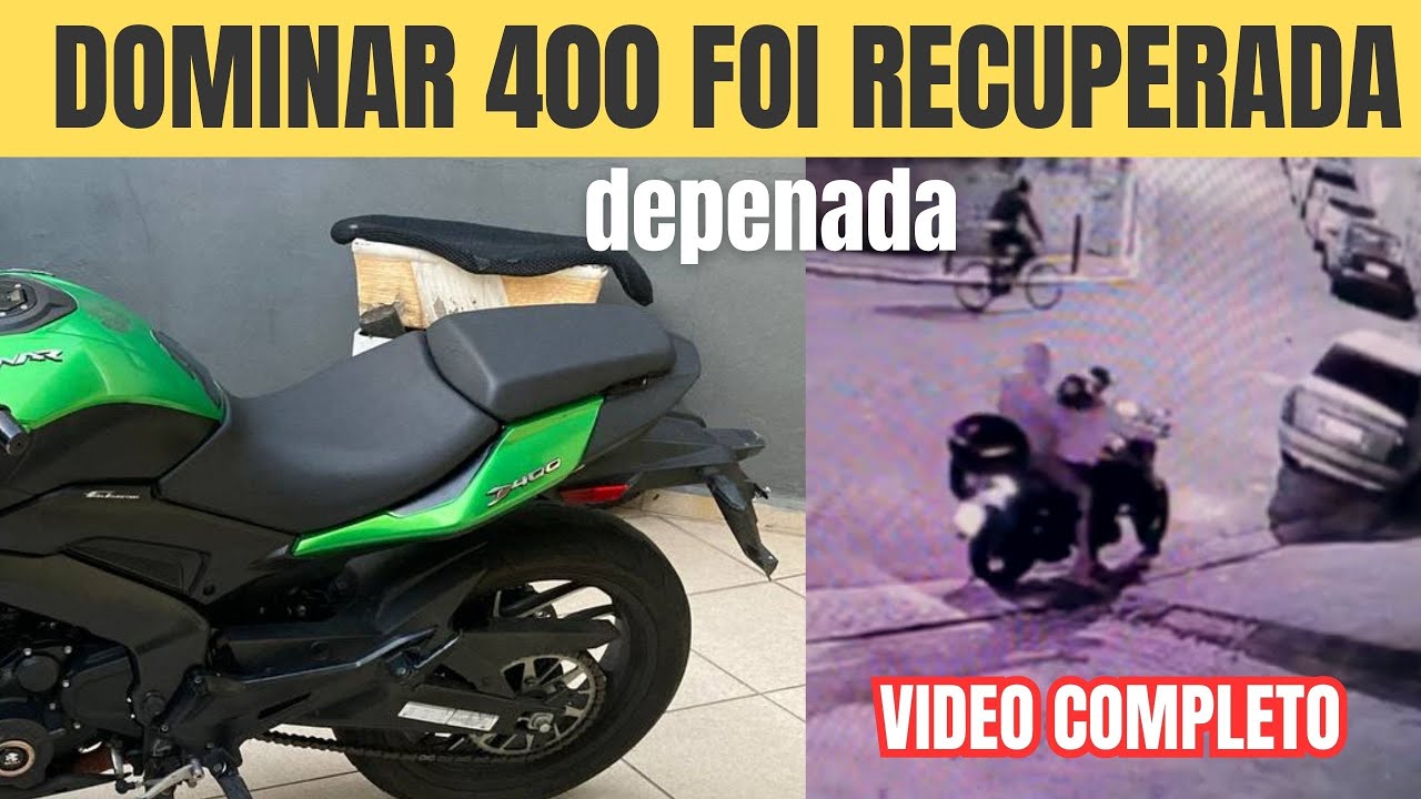 DOMINAR 400 RECUPERADA PELA POLÍCIA - MUITO PREJUIZO PARA MIM