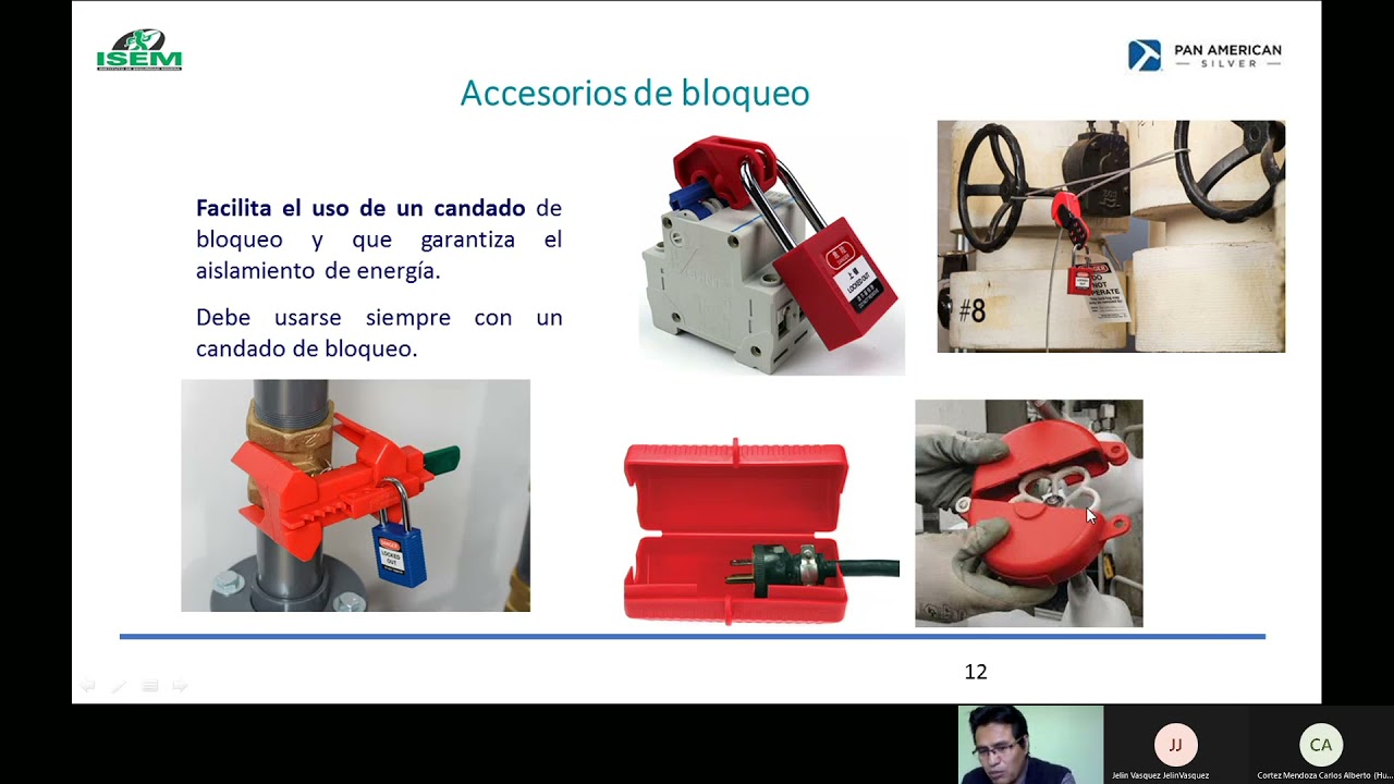 CAPACITACIÓN  BLOQUEO DE ENERGÍAS ELÉCTRICA, MECÁNICA, HIDRÁULICA, NEUMÁTICA Y OTROS