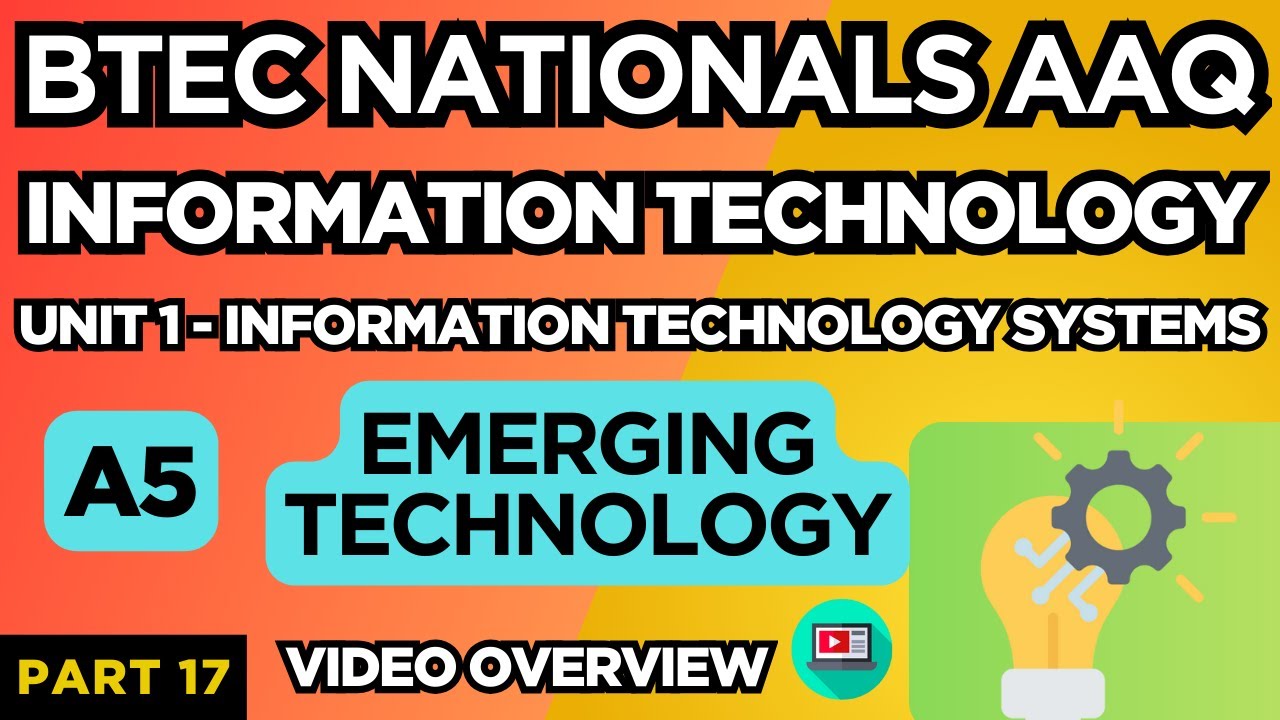 BTEC Nationals IT AAQ | Модуль 1 ИТ | Системы | "A5 НОВЕЙШИЕ ТЕХНОЛОГИИ" | Стр. 17 | Видеообзор