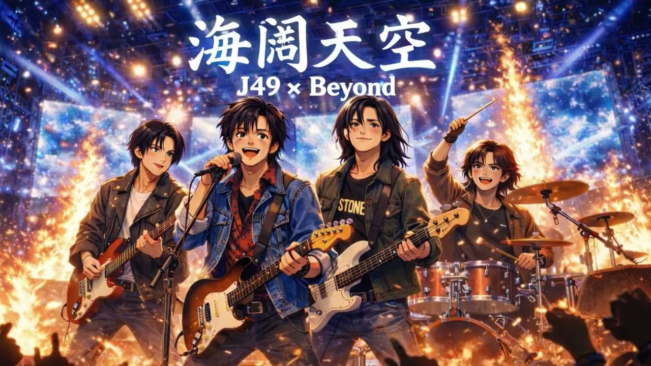 海闊天空 Trời Cao Biển Rộng (Mùa Đông Vắng Em) - Song Ngữ - J49 x Beyond