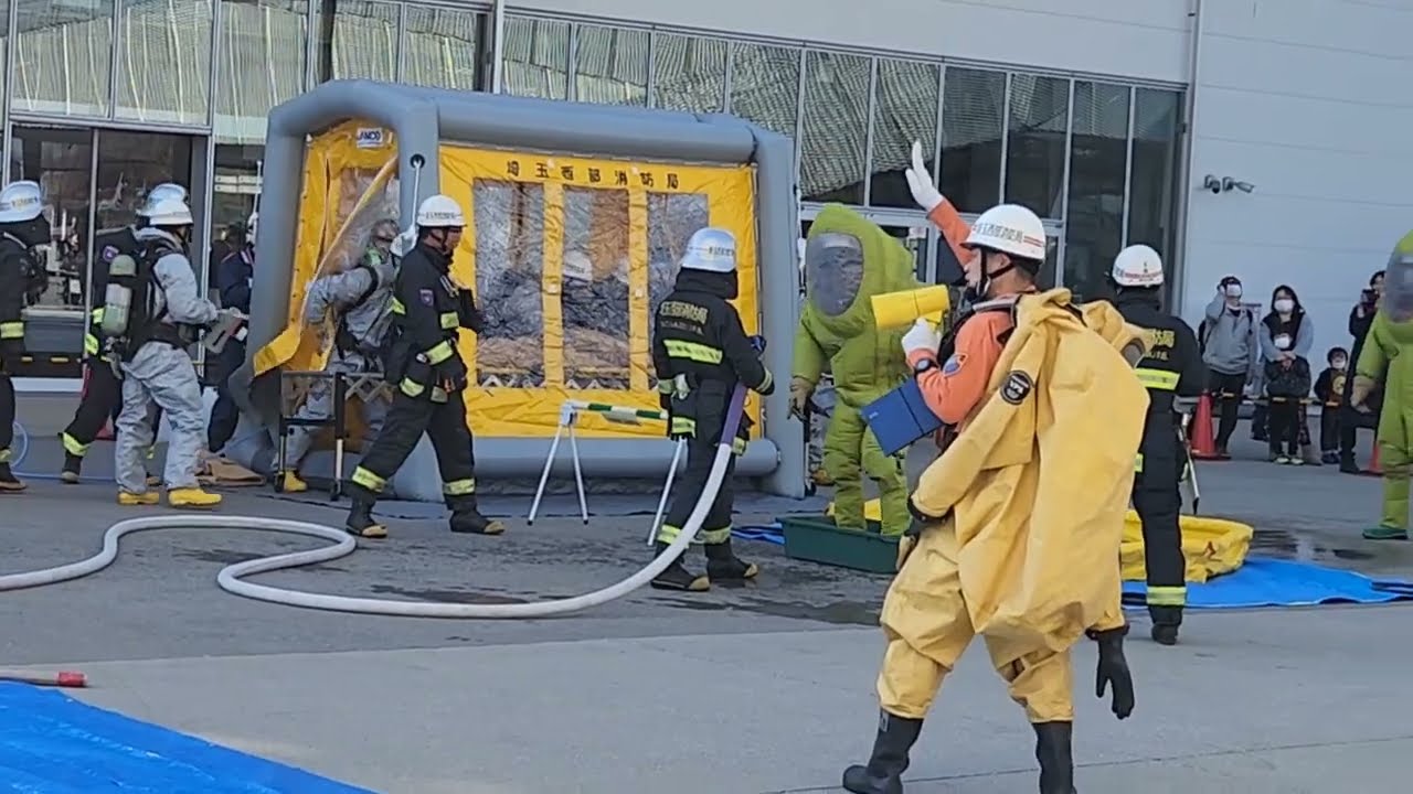 映画館内で薬品散布のテロ発生！人命救助最優先！直ちに救助活動を実施せよ！　ー令和4年度埼玉西部消防局消防演習ー