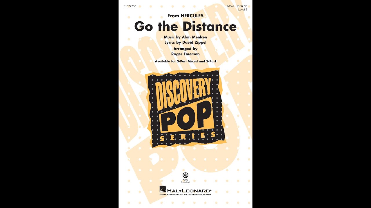 Go The Distance (From “Hercules”) (2-Part Choir) - Arranged by Roger Emerson
