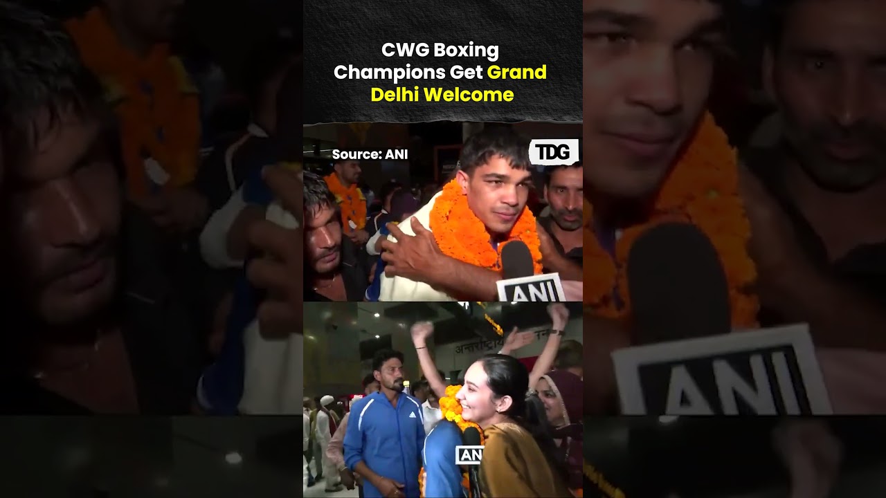 CWG Boxing Champions Get Grand Delhi Welcome