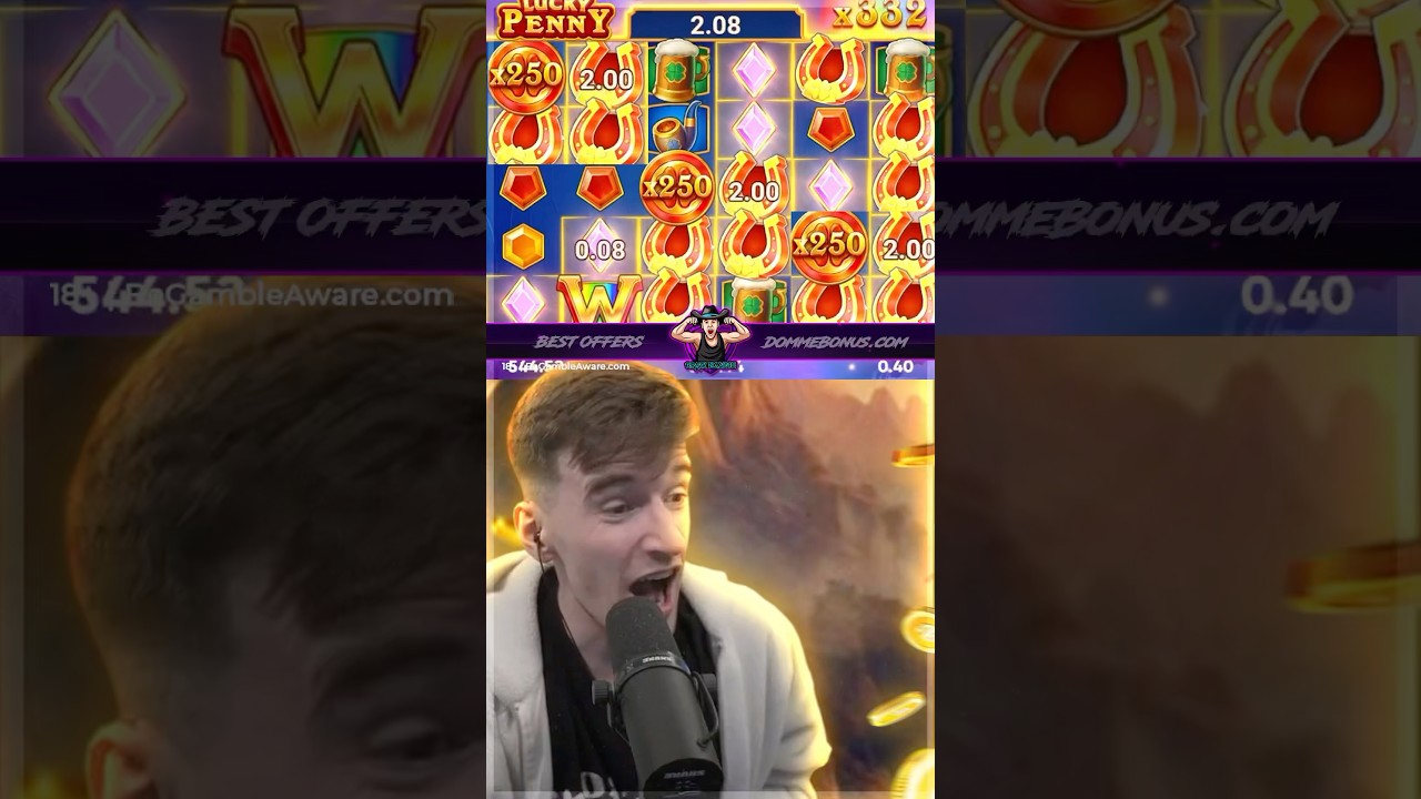 LUCKY PENNY X582 MULTIPLIER MAX WIN ?! 🔥🤑 ! CRAZYDOMME HIGHLIGHT #slots #casino #bigwin